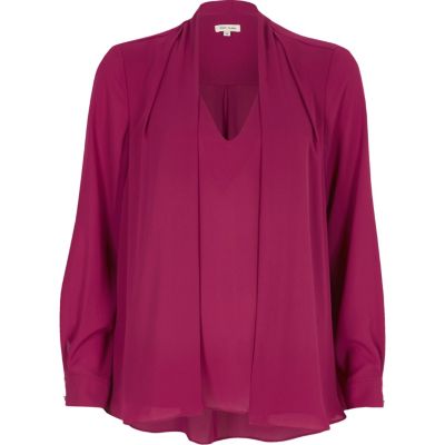 Pink 2 in 1 blouse